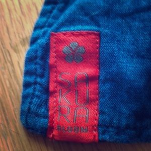 Sakura bloom linen ring sling